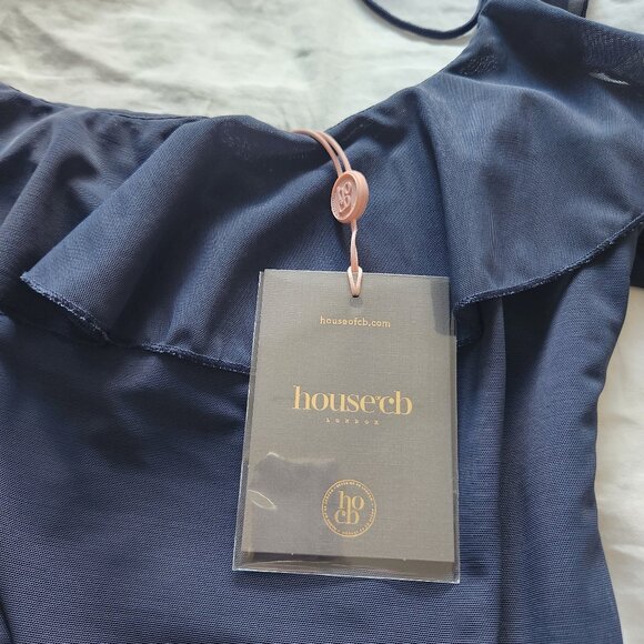 NWT House of CB London- French navy blue dress - Picture 3 of 4